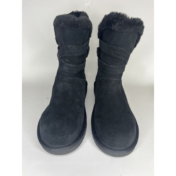 koolaburra by ugg boots Winter Women Size 10 Black Suede - Picture 3 of 12